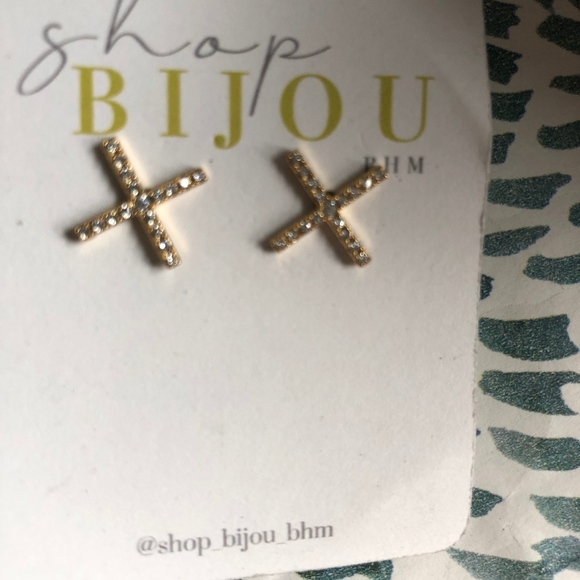 Earrings Lot—3 pairs Dangly Prom Rhinestone - Picture 5 of 7